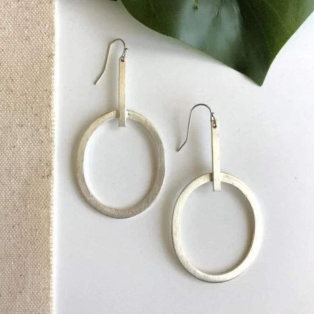 Silver Hoop Earrings